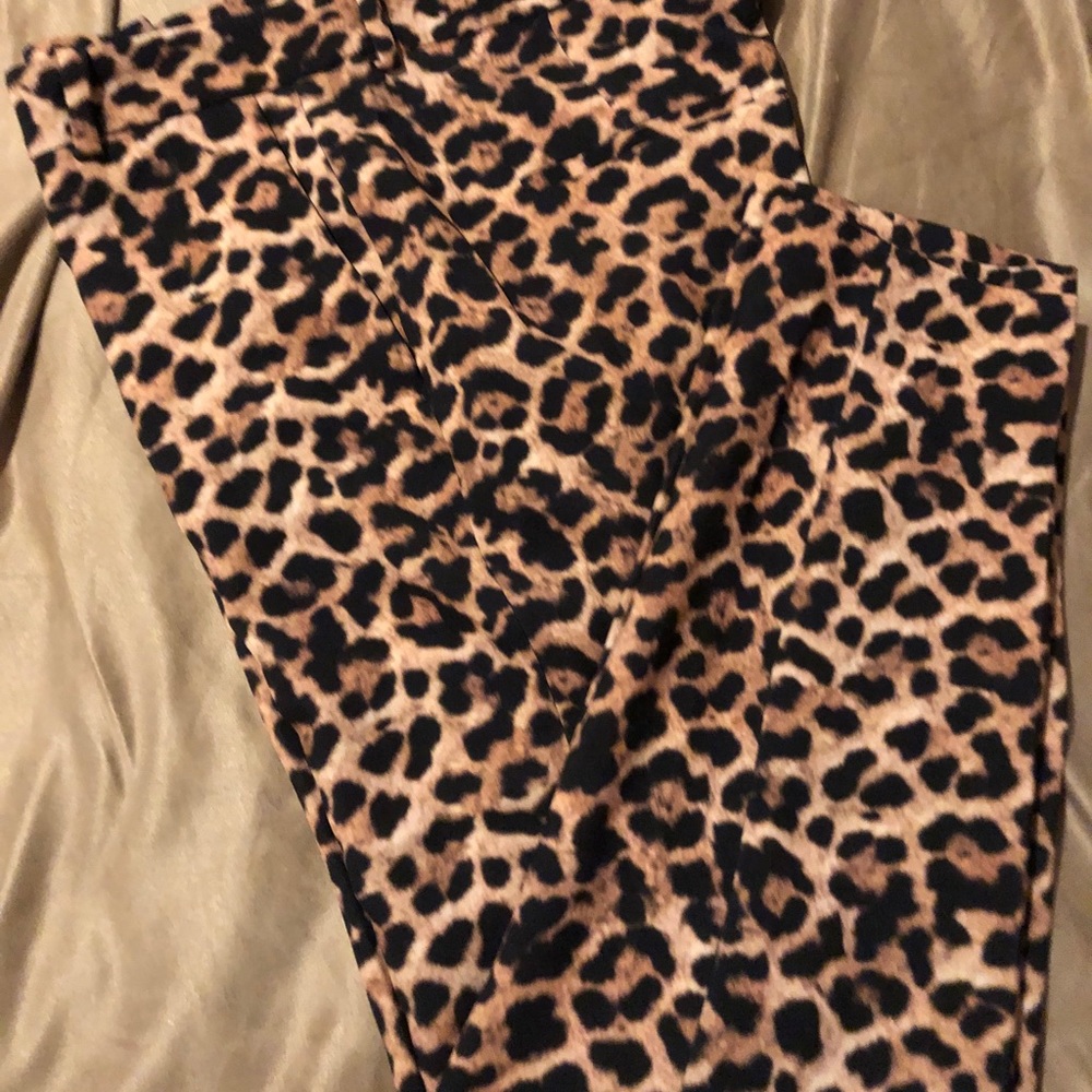 Zara leopard print pants